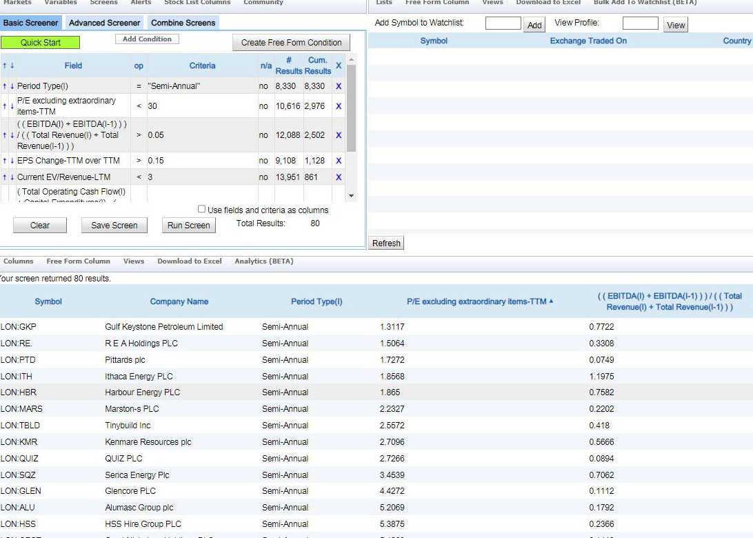 Example SemiAnnual Screen